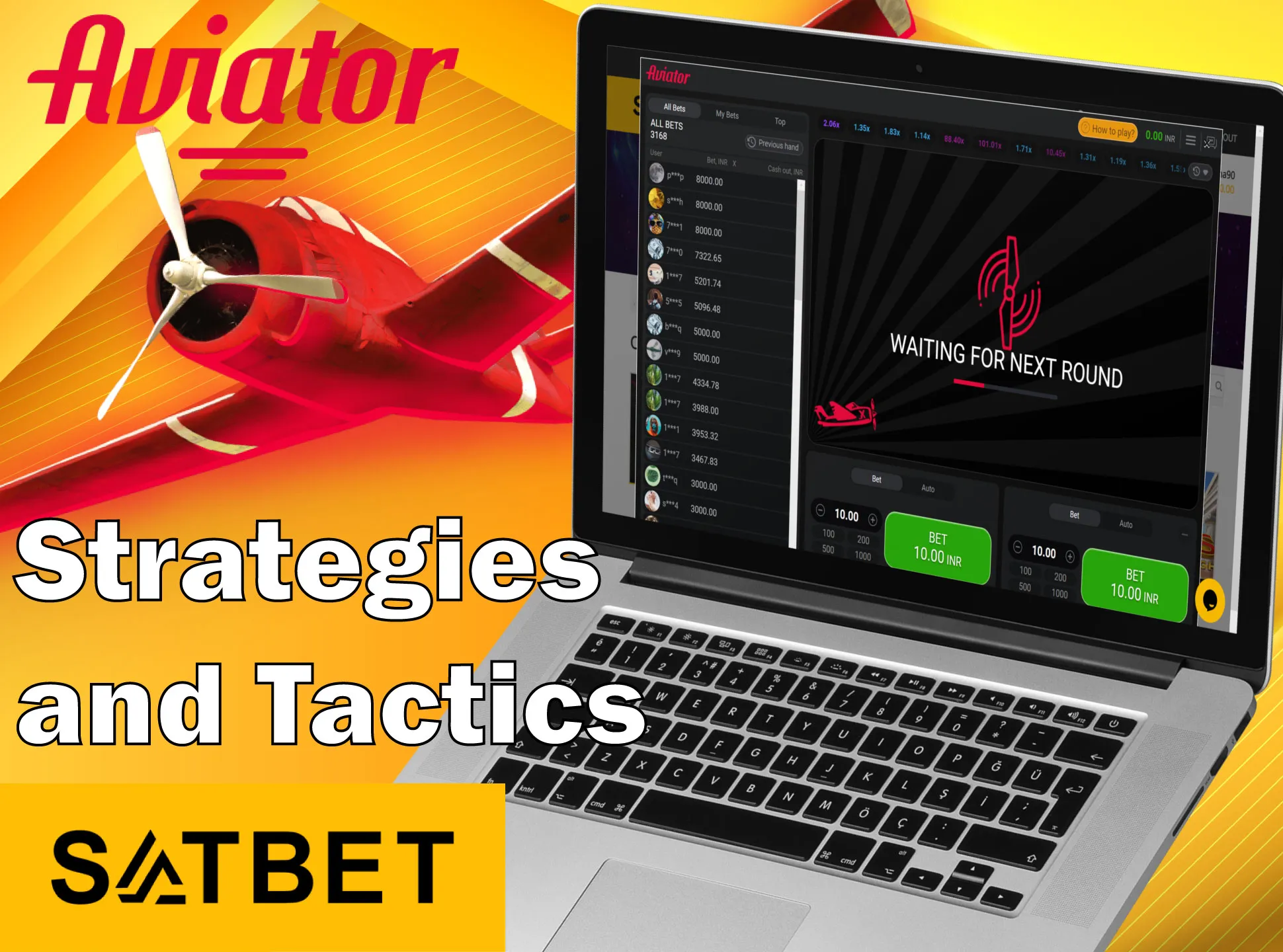 Follow simple tips from Satbet when playing Aviator.