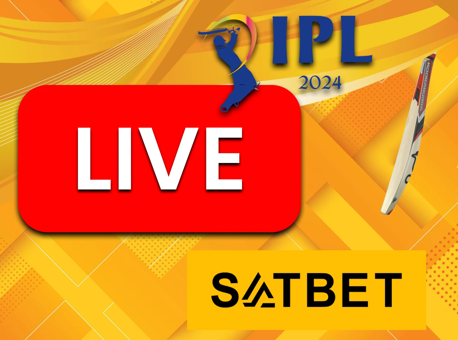 You can place bets on IPL 2024 live events at Satbet.